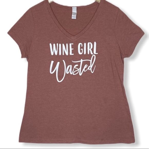District "Wine Girl Wasted" T-Shirt - Picture 1 of 9